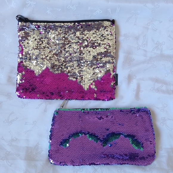 Sequin cosmetic bags - Picture 2 of 4